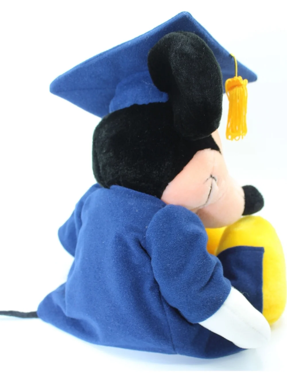 VTG 2000 Walt Disney GRAD 00 MICKEY Graduation Cap & Gown Costume Animal Plush